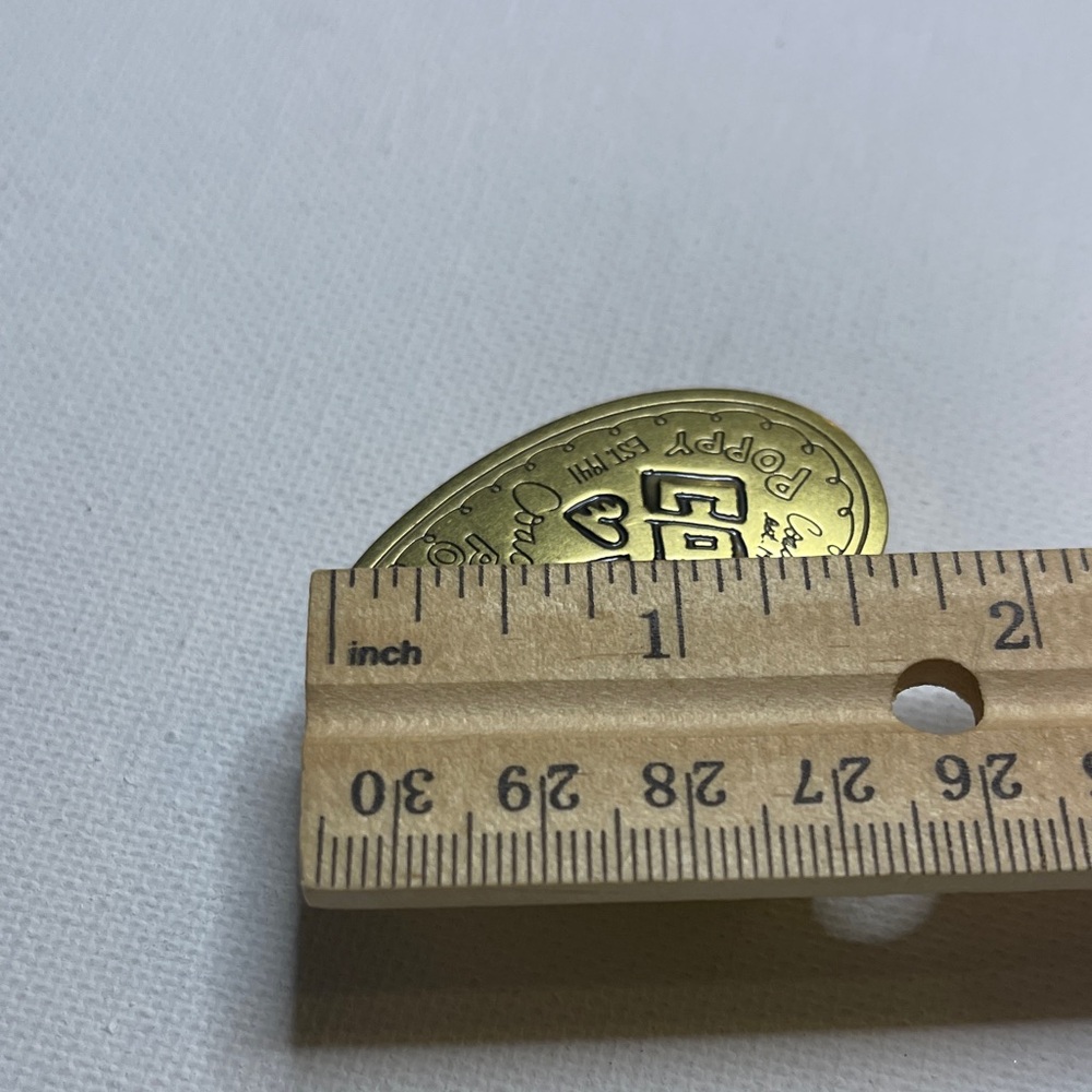 Coach Poppy Heart Belt Buckle - Picture 5 of 6